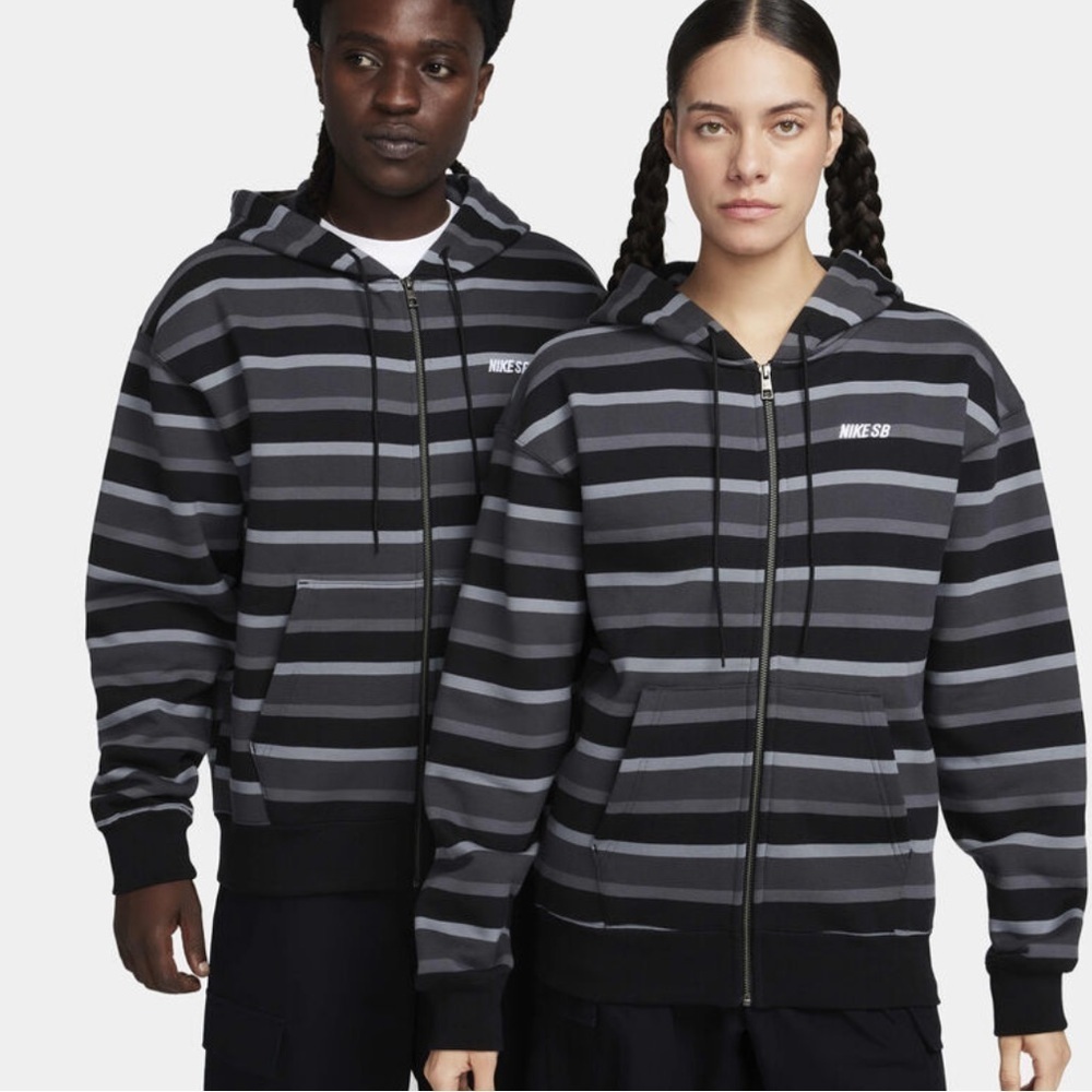 $130 Nike SB Full Zip Fleece Skate Hoodie Unisex FN2512-113 Medium